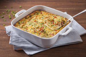Omelete de forno colorida