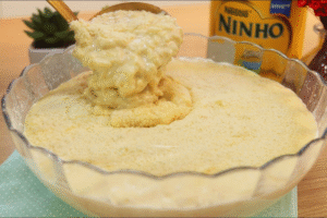 arroz doce cremoso com leite condensado
