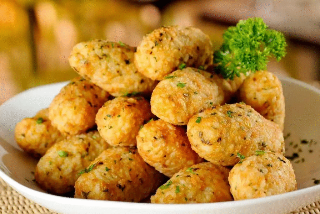 bolinho de arroz na Air Fryer