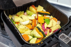 legumes assados na Air Fryer