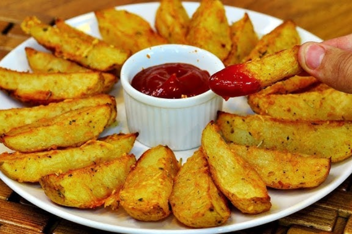 batata rústica crocante